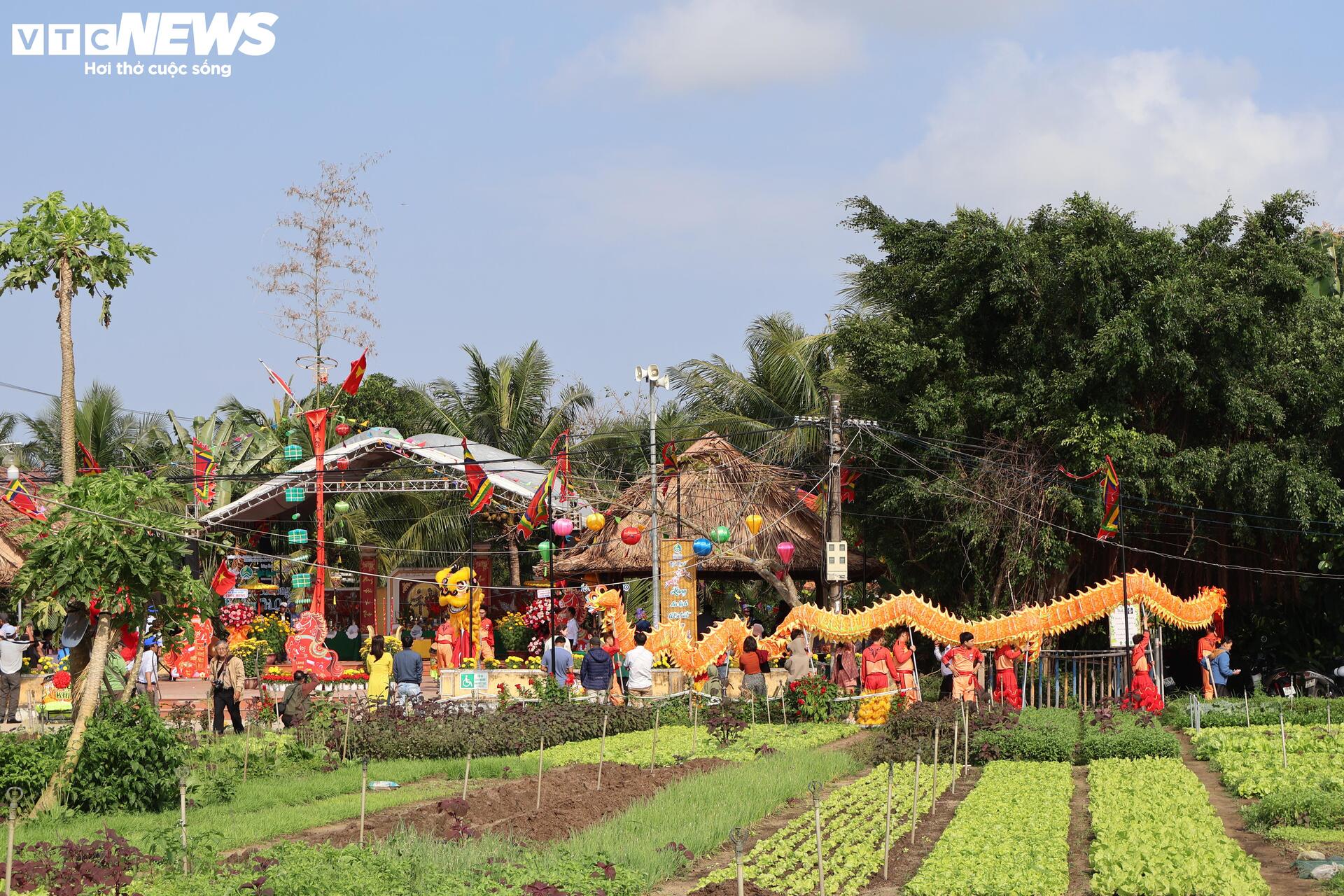 Du khách 'sắm vai' nông dân, gánh nước, trồng rau ở làng rau sạch 400 năm tuổi - 1