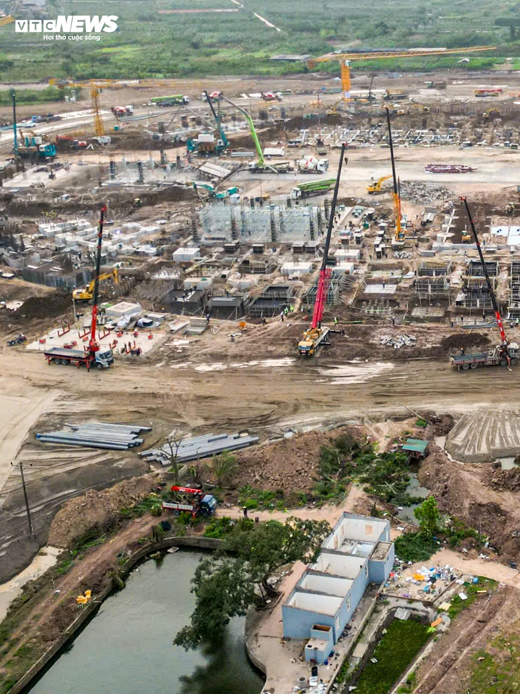 Toàn cảnh công trường sân vận động 60.000 chỗ tại Hưng Yên - 10