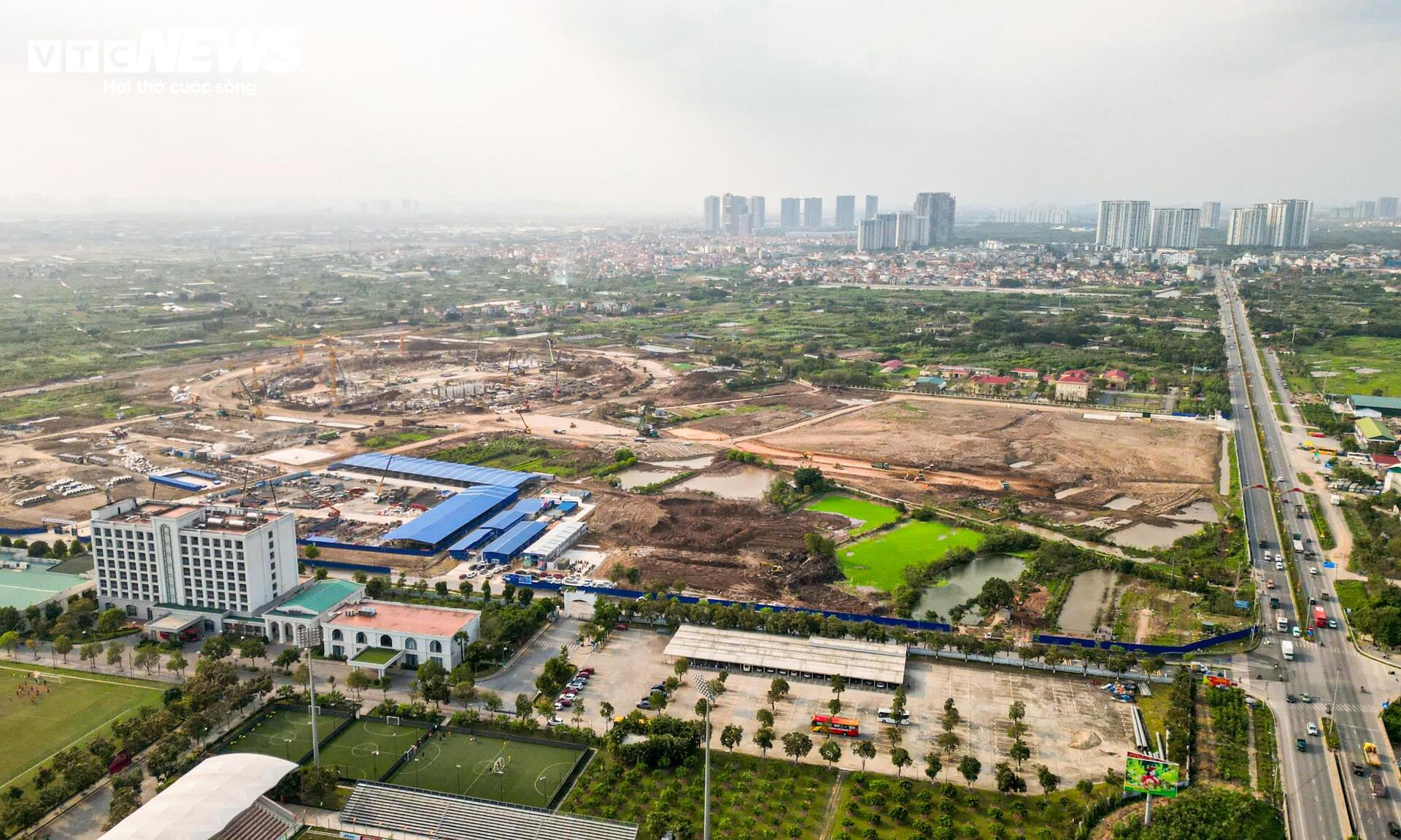 Toàn cảnh công trường sân vận động 60.000 chỗ tại Hưng Yên - 14