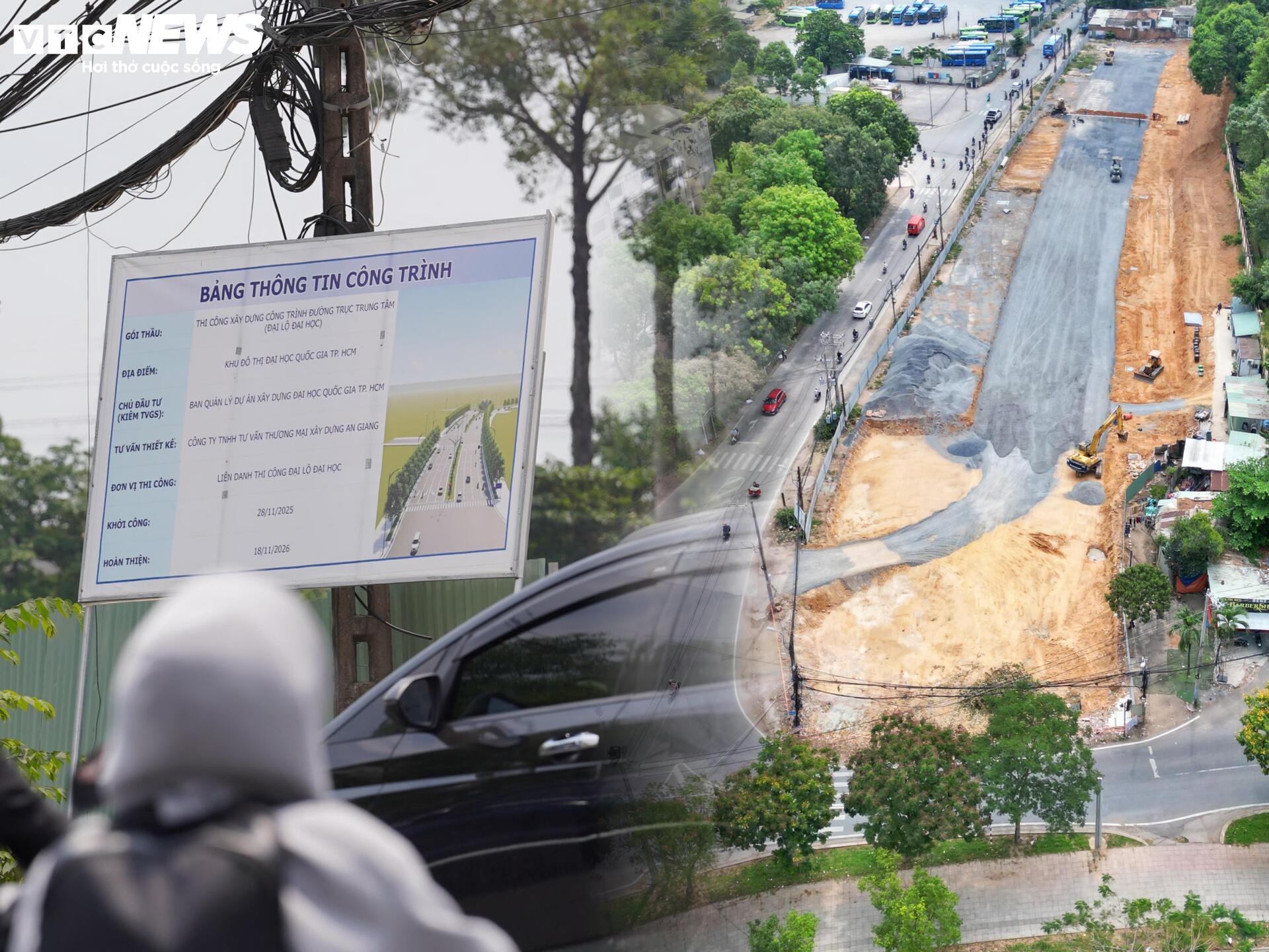 Cổng chính Đại học Quốc gia TP.HCM dang dở vì vướng mặt bằng - 11