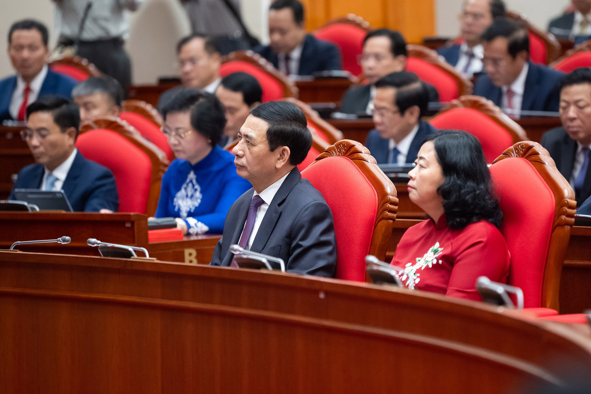 Toàn cảnh phiên khai mạc Hội nghị lần thứ 2 Ban Chấp hành Trung ương khóa XIV - 6