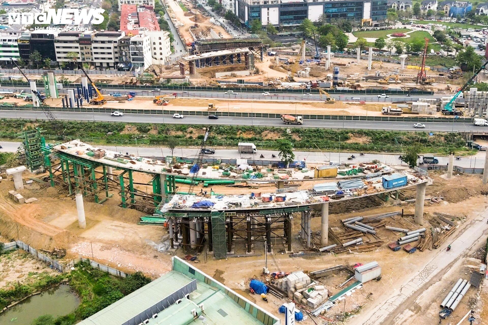 Diện mạo nút giao hiện đại bậc nhất phía Tây Hà Nội sau gần 1 năm thi công - 4