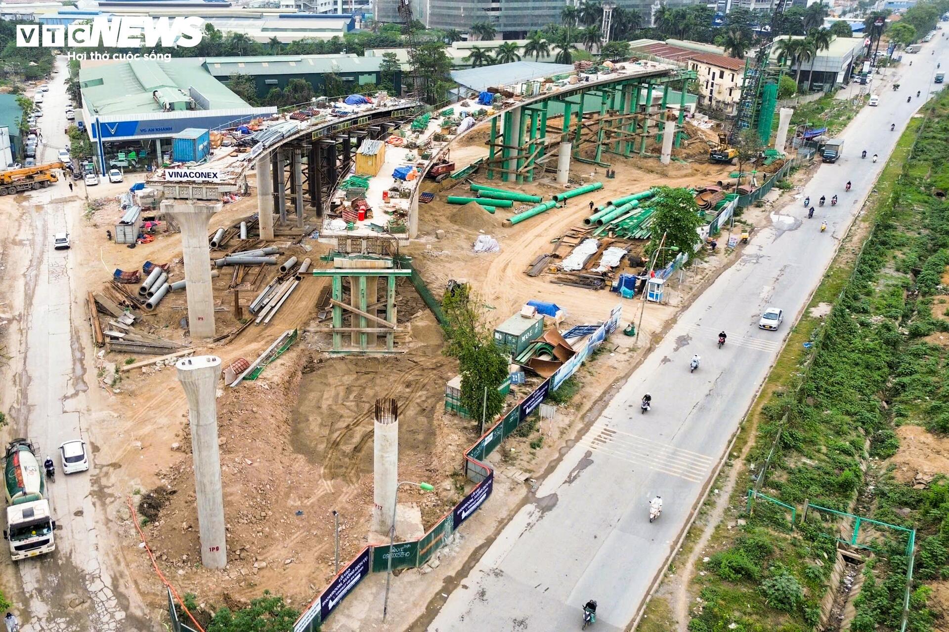 Diện mạo nút giao hiện đại bậc nhất phía Tây Hà Nội sau gần 1 năm thi công - 2