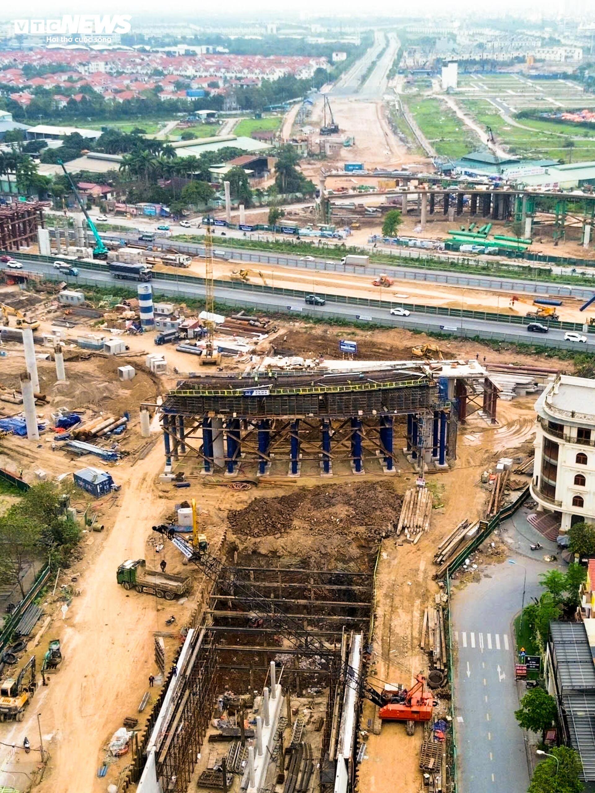 Diện mạo nút giao hiện đại bậc nhất phía Tây Hà Nội sau gần 1 năm thi công - 12