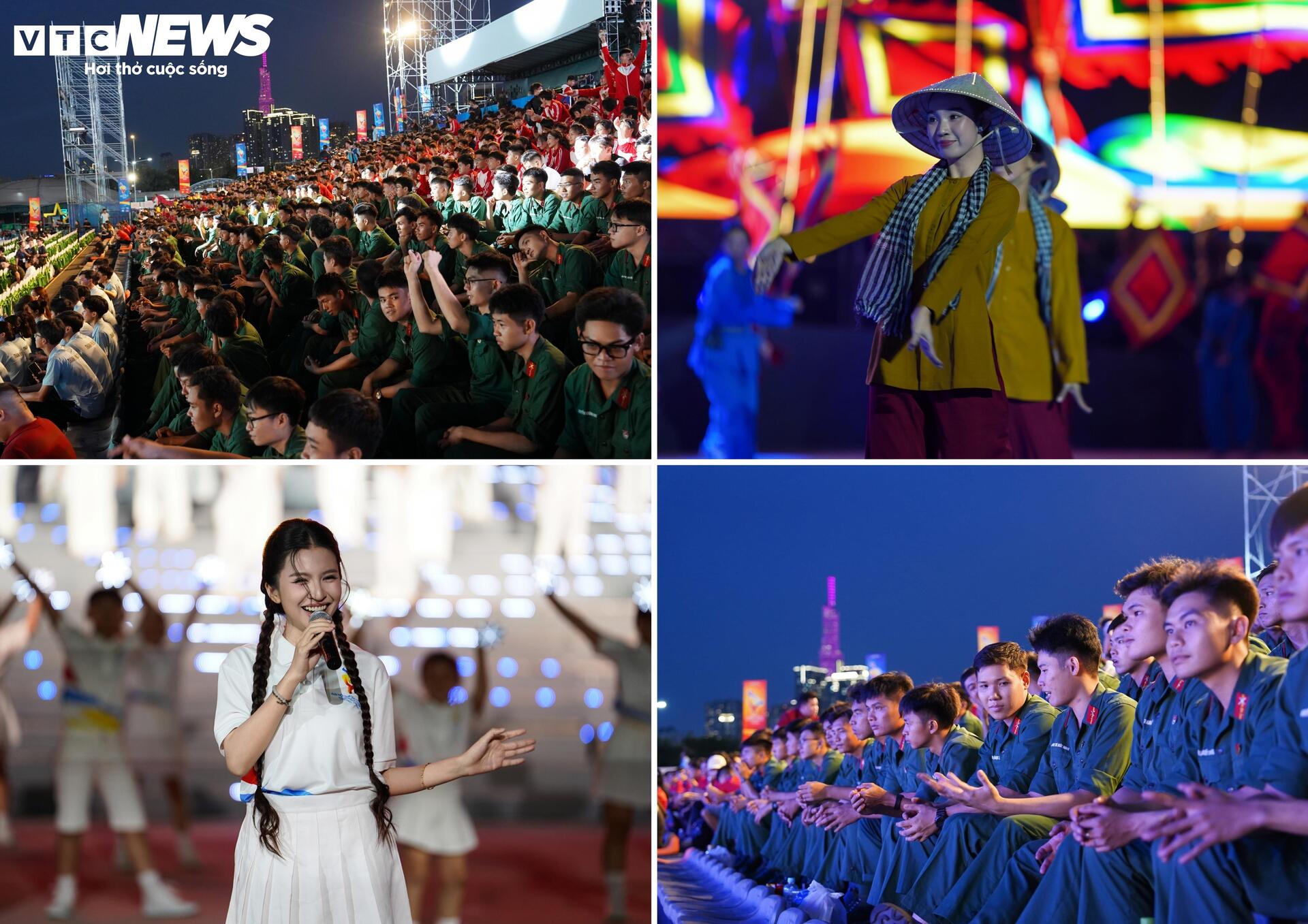 Mãn nhãn xem hàng nghìn người diễu hành, rước cờ ở TP.HCM - 11