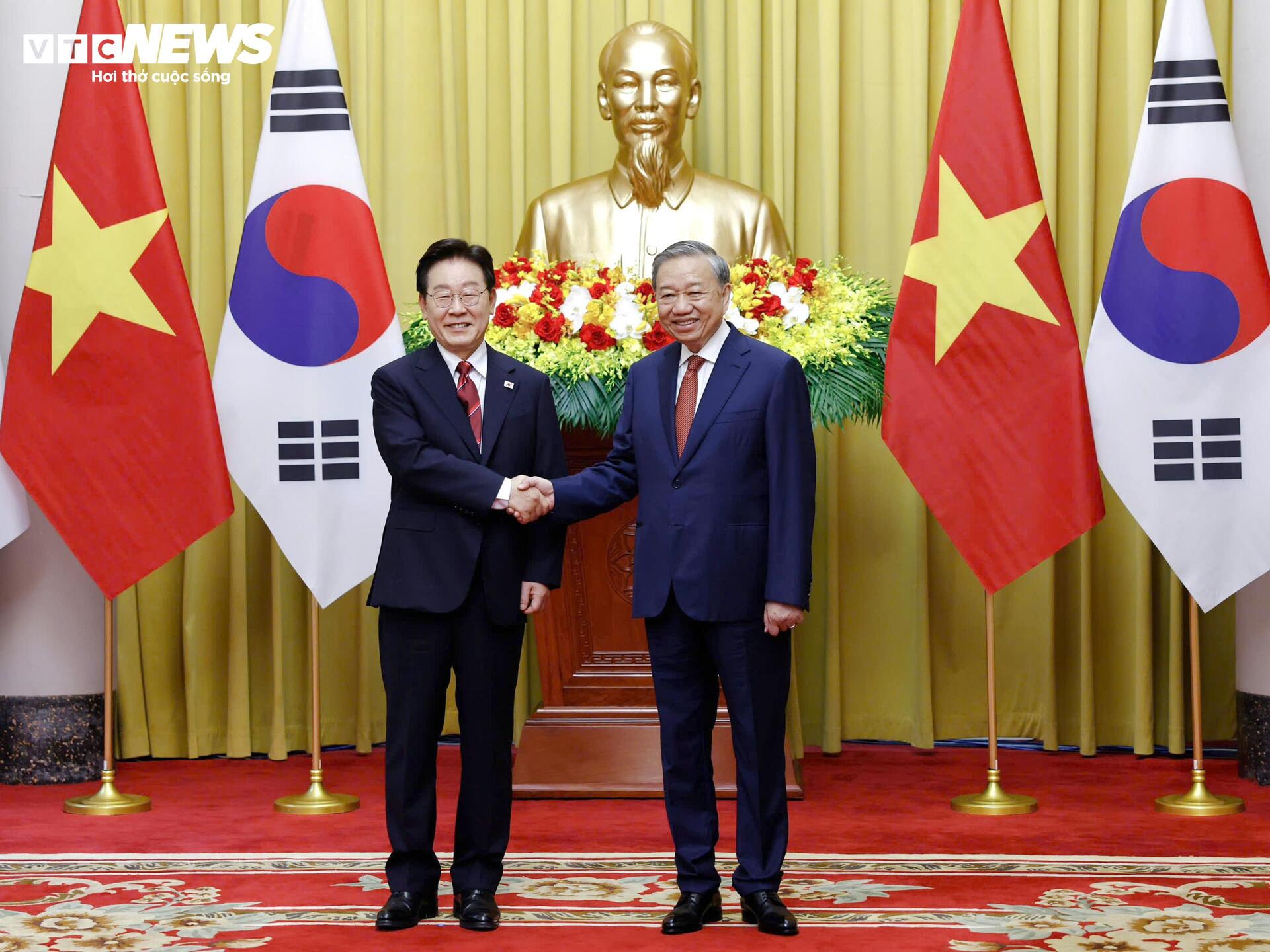 Tổng Bí thư, Chủ tịch nước Tô Lâm chủ trì lễ đón Tổng thống Hàn Quốc Lee Jae Myung - 10