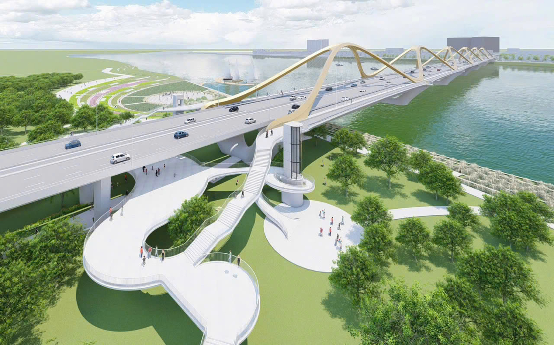 Cầu Trần Hưng Đạo vượt sông Hồng thi công xuyên ngày đêm, tăng tốc về đích 2027 - 12