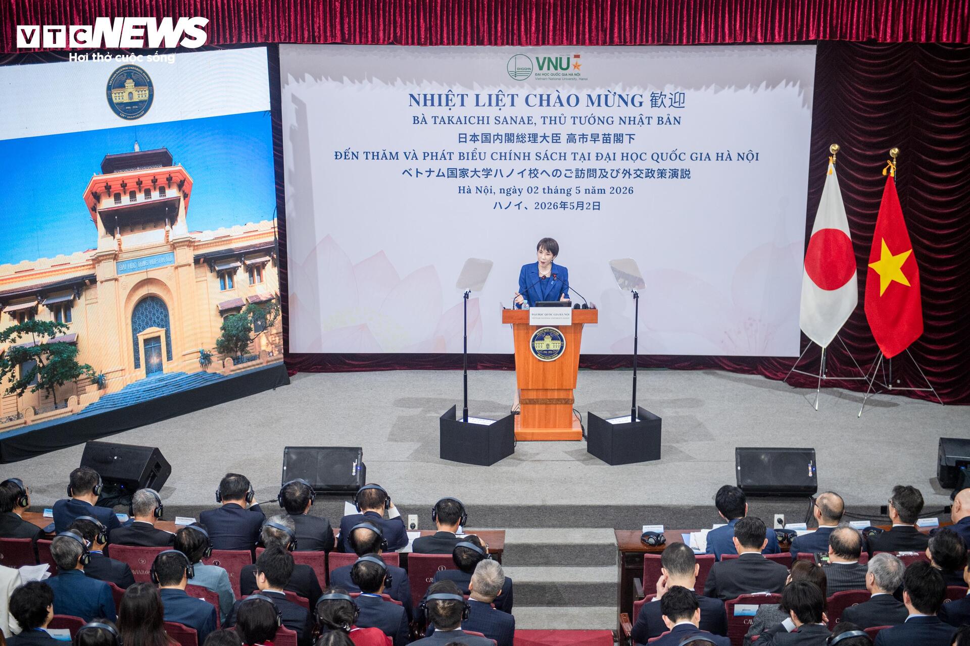 Thủ tướng Nhật Bản phát biểu chính sách tại Đại học Quốc gia Hà Nội - 2
