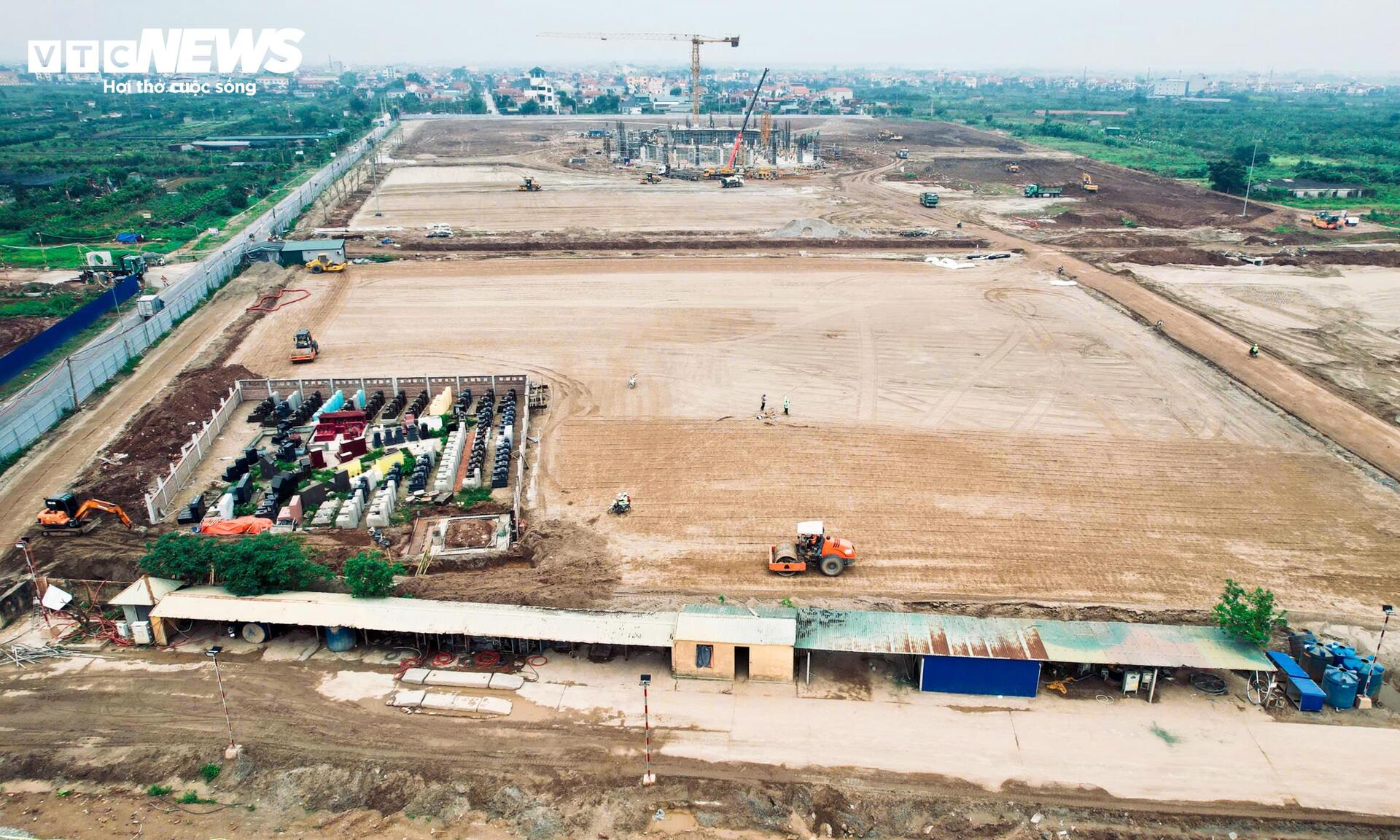 Đại công trường sân vận động 60.000 chỗ sáng đèn xuyên đêm ở Hưng Yên - 10