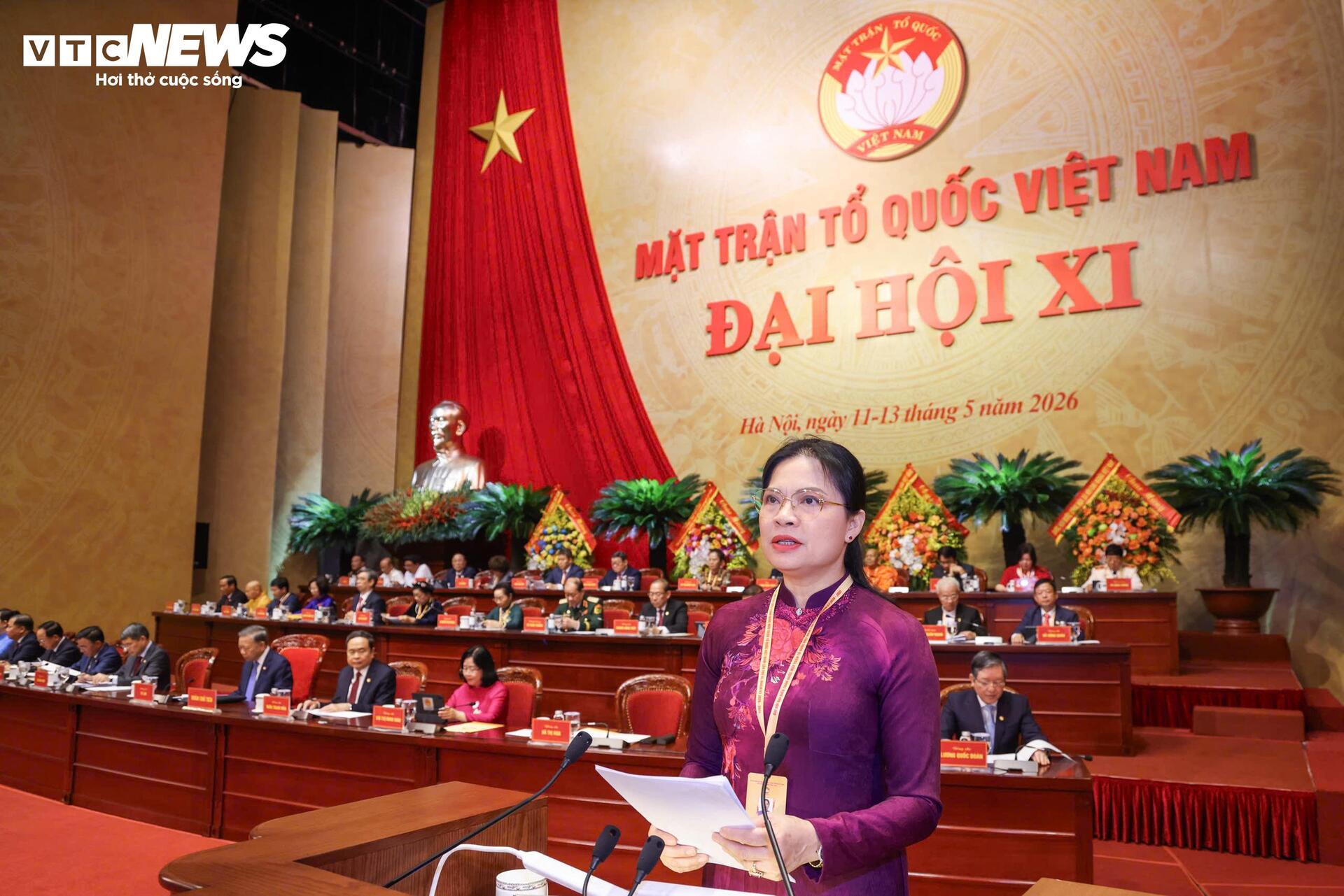Toàn cảnh khai mạc Đại hội đại biểu toàn quốc MTTQ Việt Nam lần thứ XI - 8
