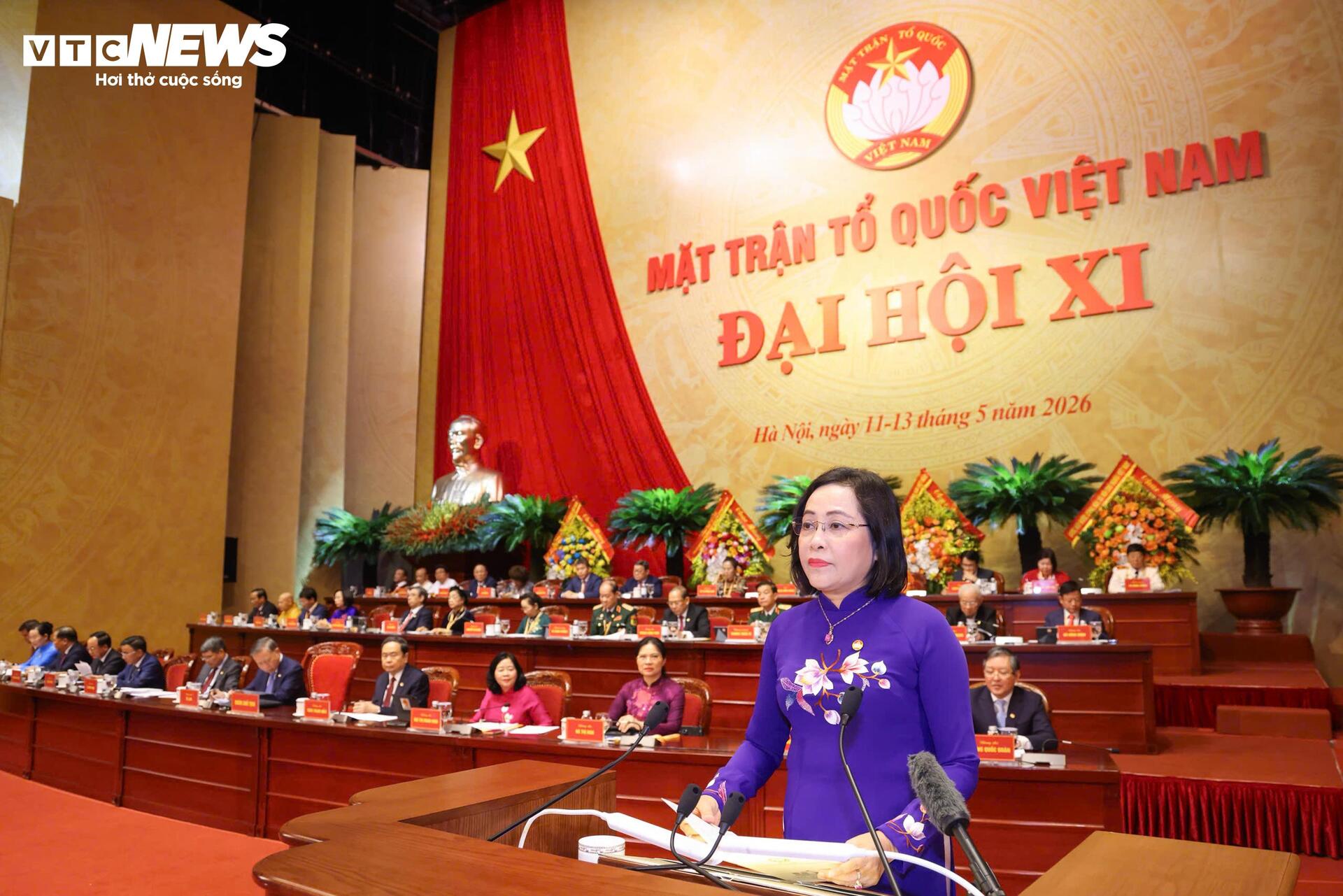 Toàn cảnh khai mạc Đại hội đại biểu toàn quốc MTTQ Việt Nam lần thứ XI - 10