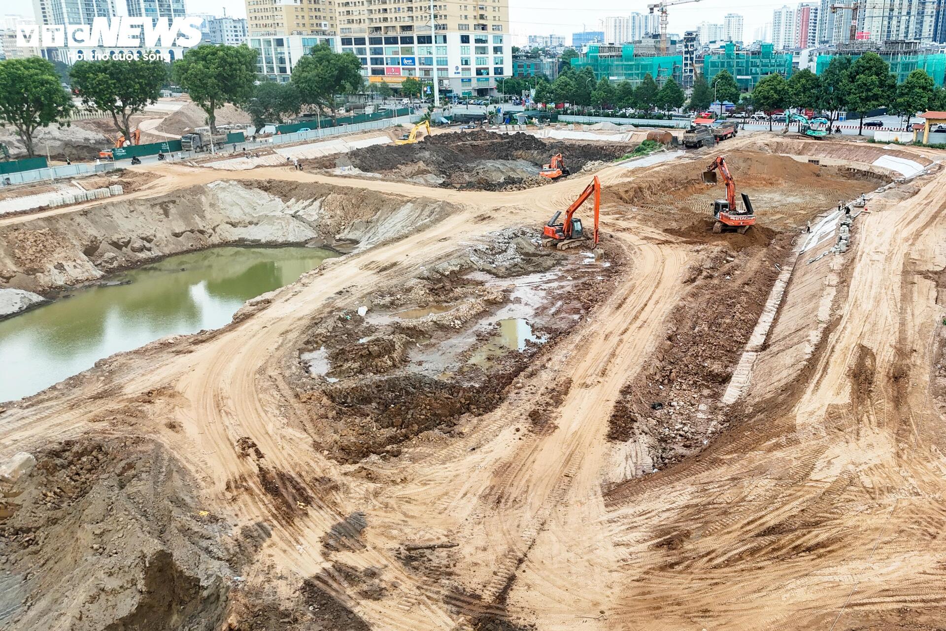 Loạt hồ điều hòa ở Hà Nội dần lộ diện trước mùa mưa - 8