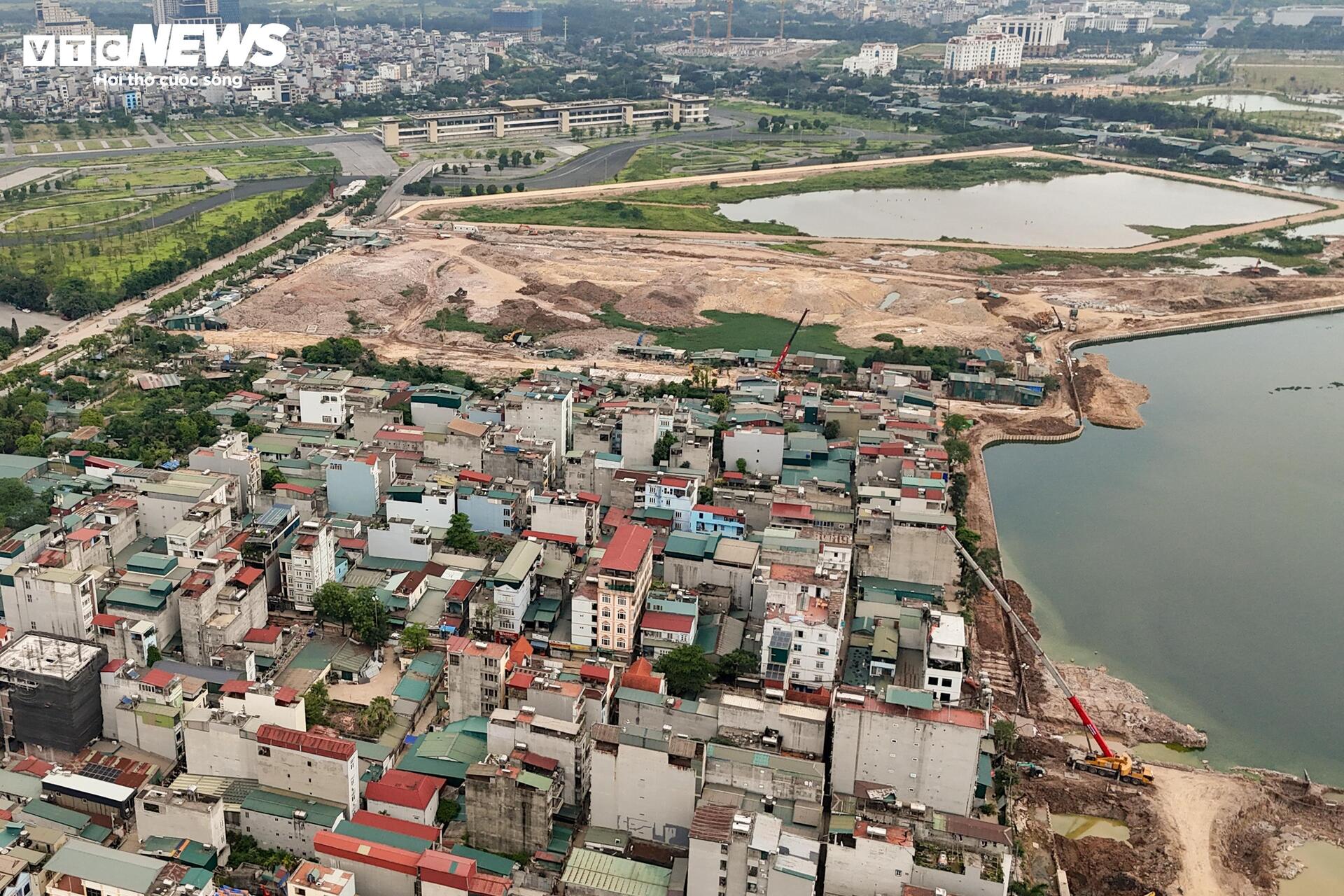 Loạt hồ điều hòa ở Hà Nội dần lộ diện trước mùa mưa - 19