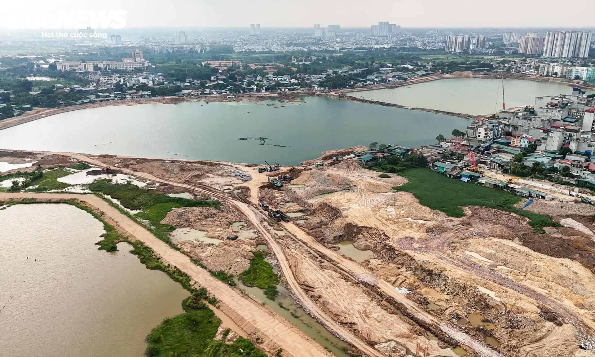 Loạt hồ điều hòa ở Hà Nội dần lộ diện trước mùa mưa - 10
