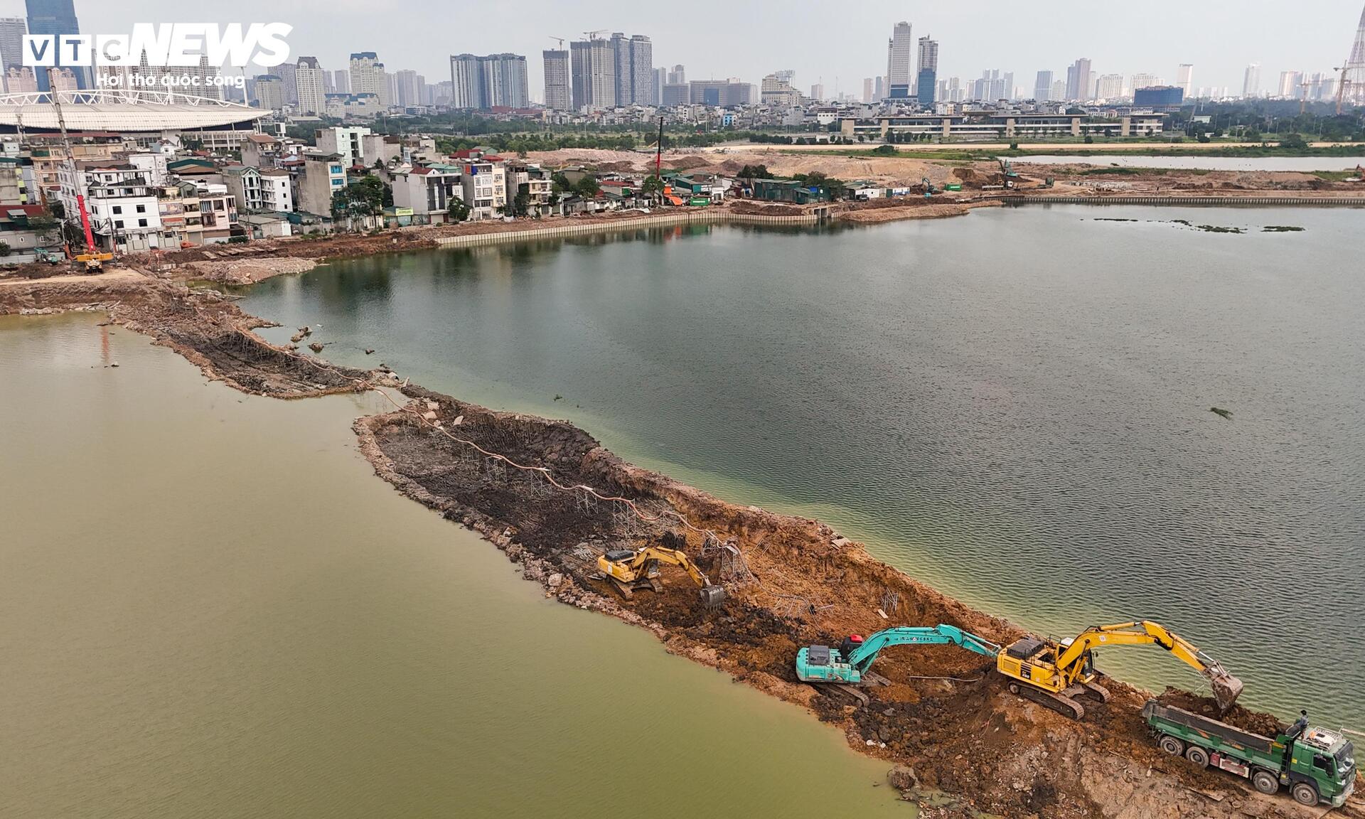 Loạt hồ điều hòa ở Hà Nội dần lộ diện trước mùa mưa - 2