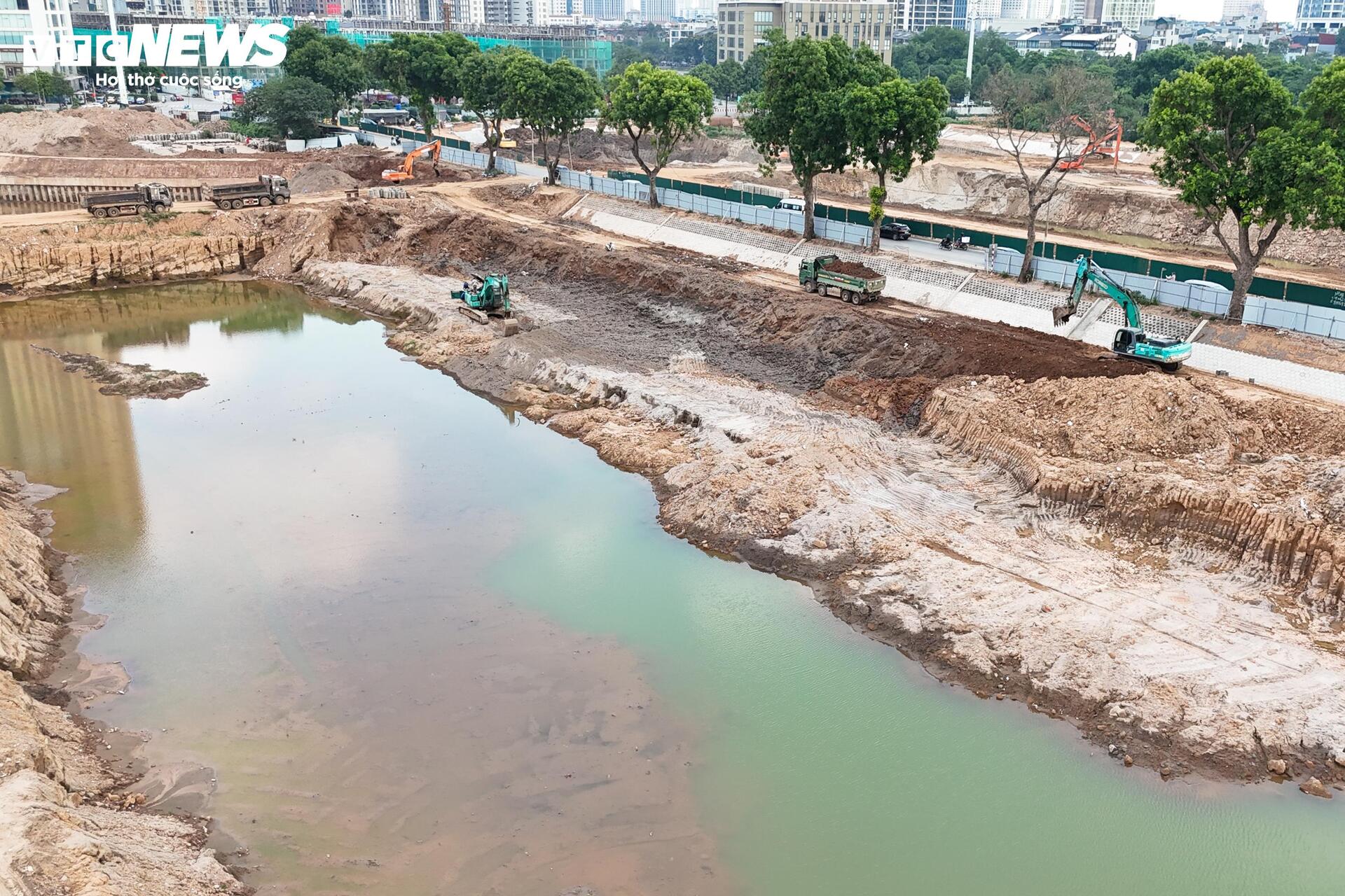 Loạt hồ điều hòa ở Hà Nội dần lộ diện trước mùa mưa - 5