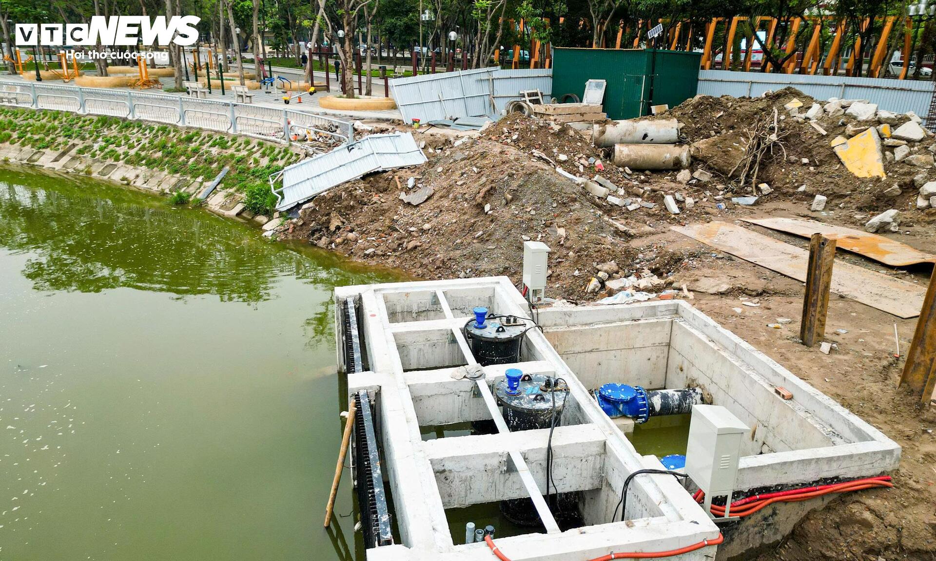 Hà Nội tăng tốc thi công các công trình chống ngập tại nhiều công viên - 9