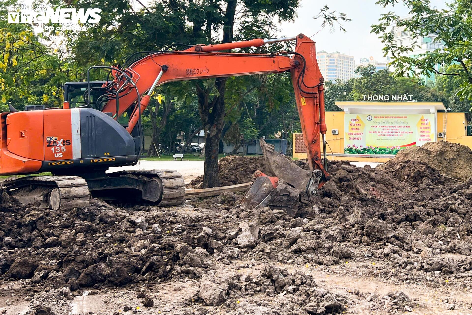 Hà Nội tăng tốc thi công các công trình chống ngập tại nhiều công viên - 6