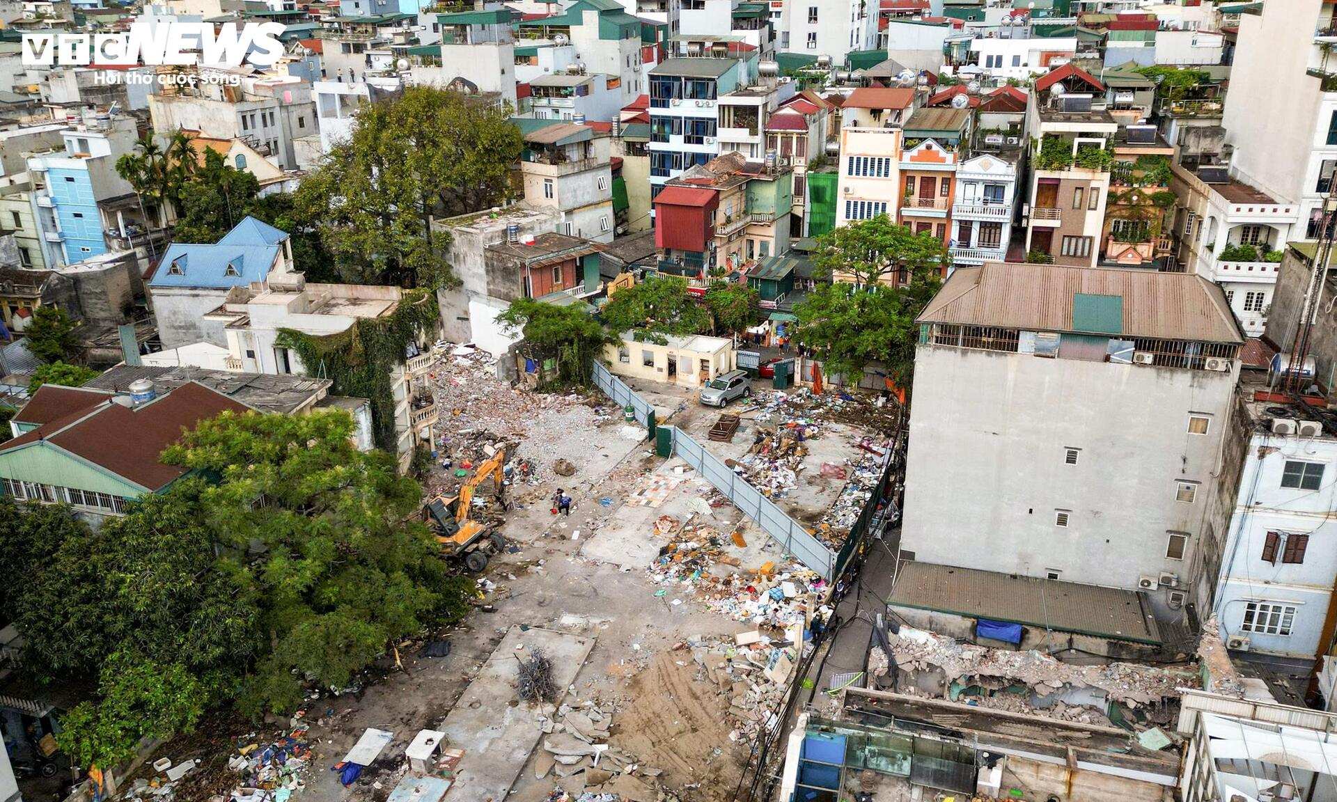Máy móc làm việc ngày đêm tại điểm nghẽn cuối cùng của Vành đai 2.5 Hà Nội - 8