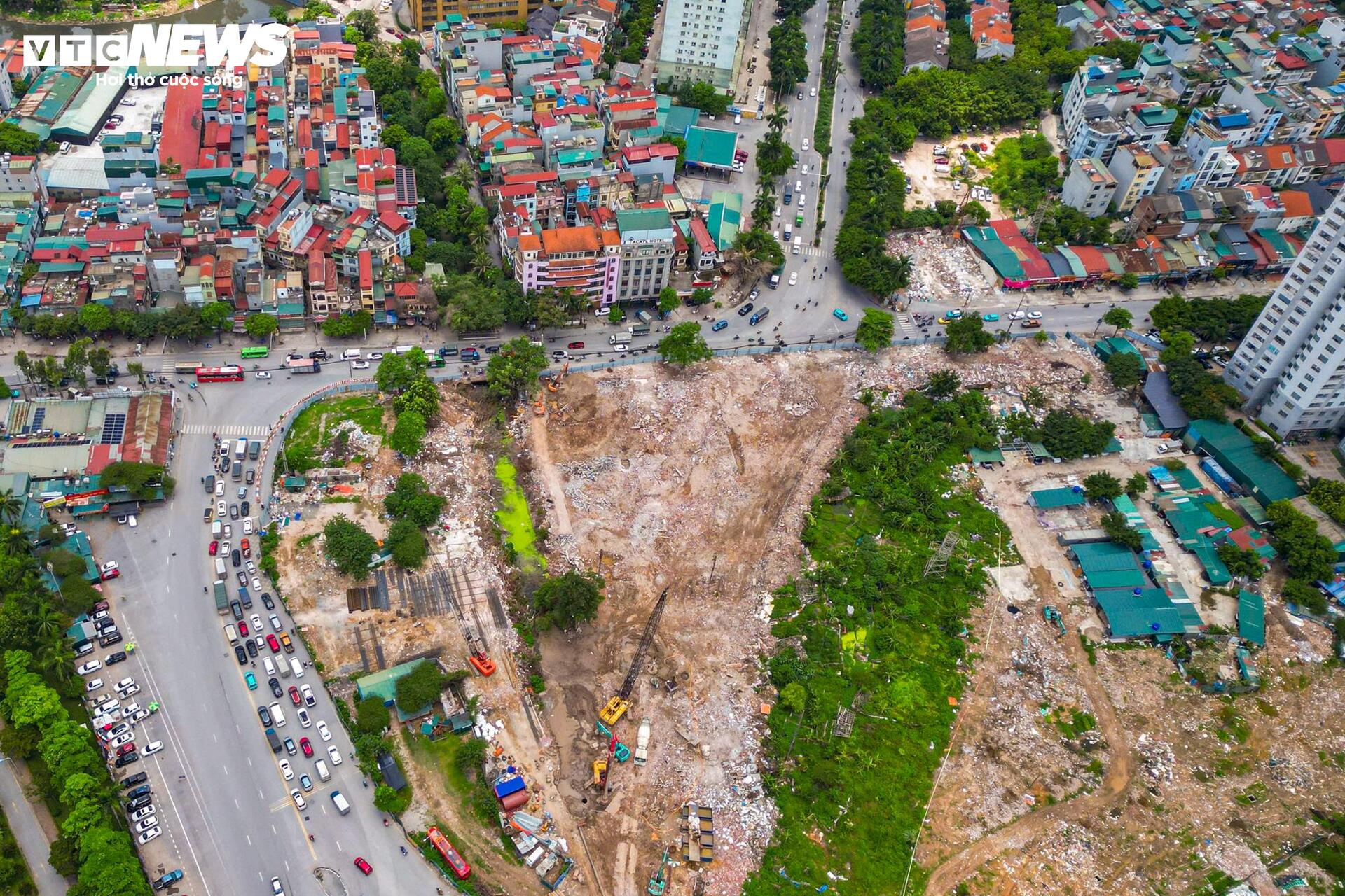 Sau nhiều năm đình trệ, công trường 786 tỷ đồng ở Hà Nội rầm rộ thi công trở lại - 5