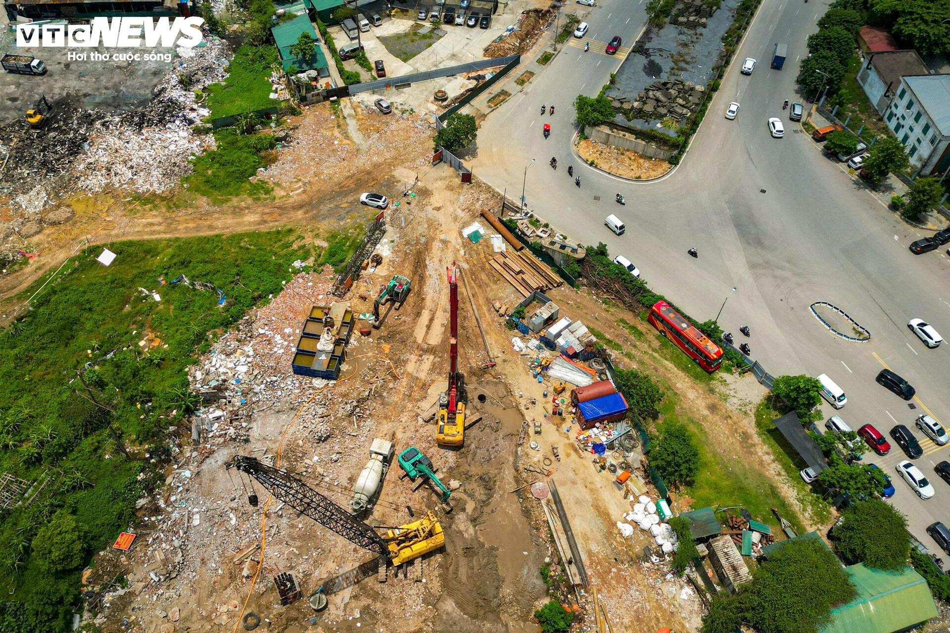 Sau nhiều năm đình trệ, công trường 786 tỷ đồng ở Hà Nội rầm rộ thi công trở lại - 6