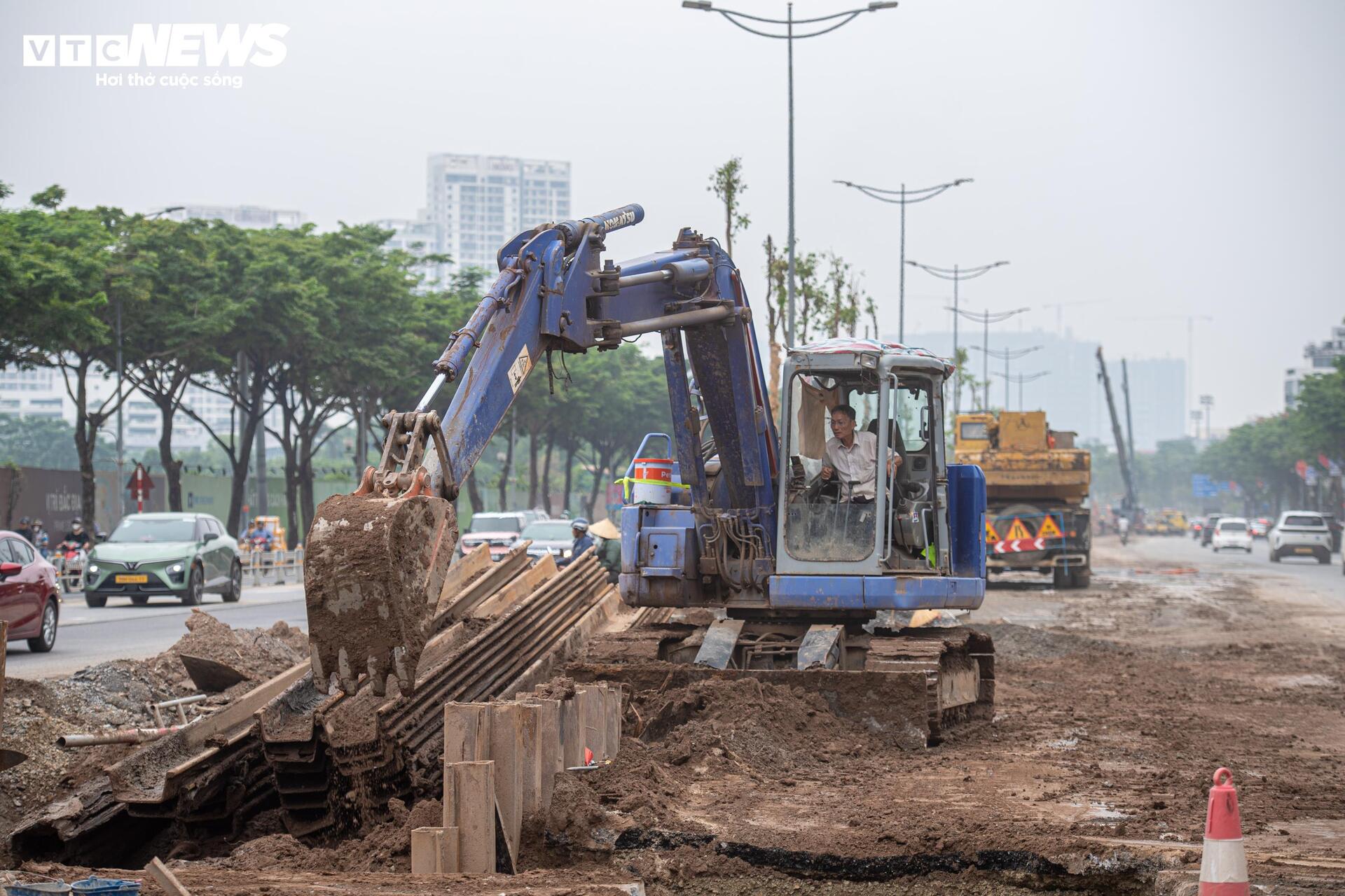 Tuyến đường kết nối sân bay Nội Bài thay áo mới khi dự án chống ngập dần về đích - 3