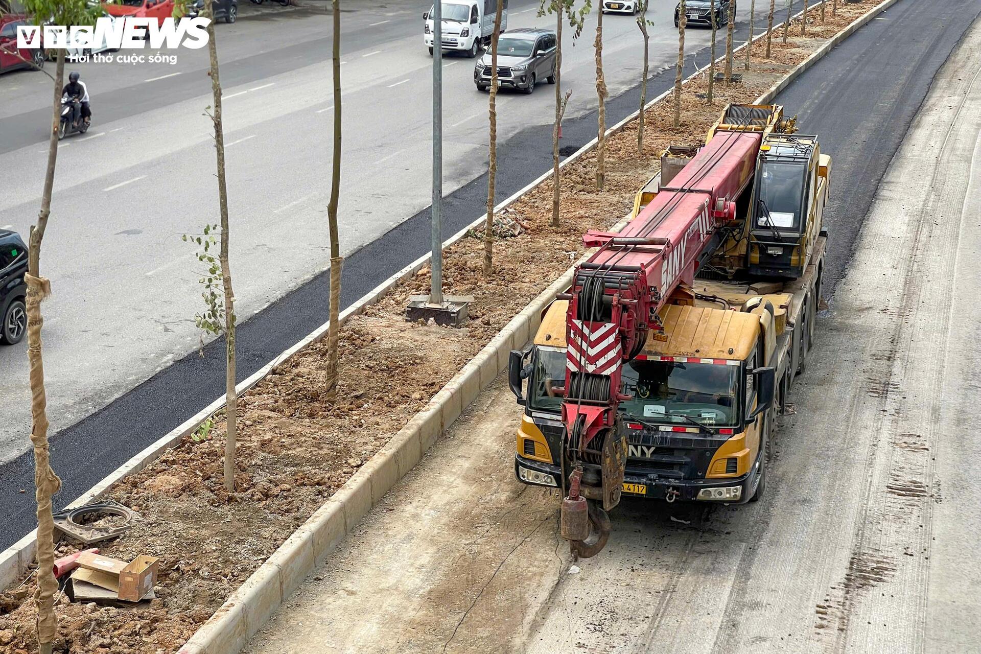 Tuyến đường kết nối sân bay Nội Bài thay áo mới khi dự án chống ngập dần về đích - 9