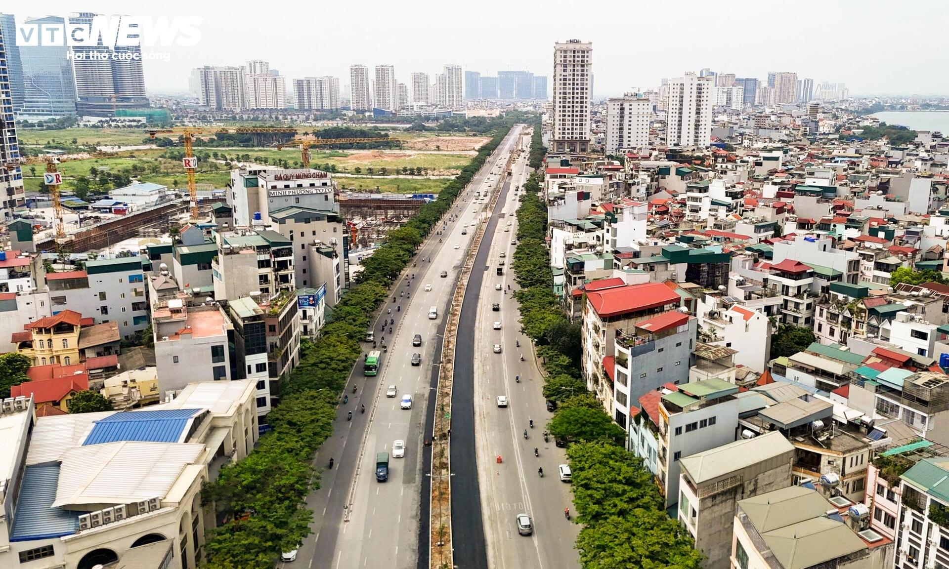 Tuyến đường kết nối sân bay Nội Bài thay áo mới khi dự án chống ngập dần về đích - 1