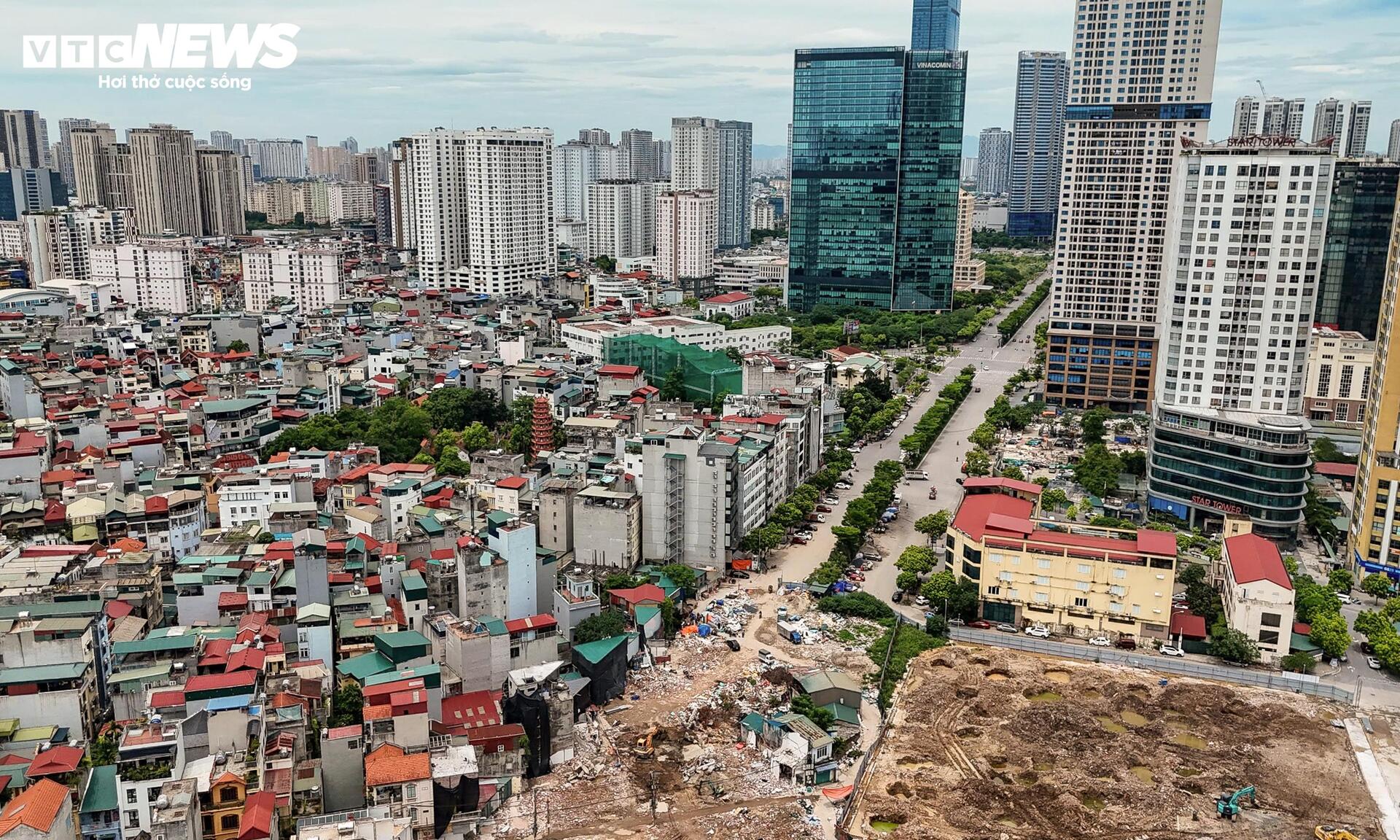 Hình hài tuyến đường Vành đai 2,5 qua Cầu Giấy sau gần 3 tháng thi công - 9