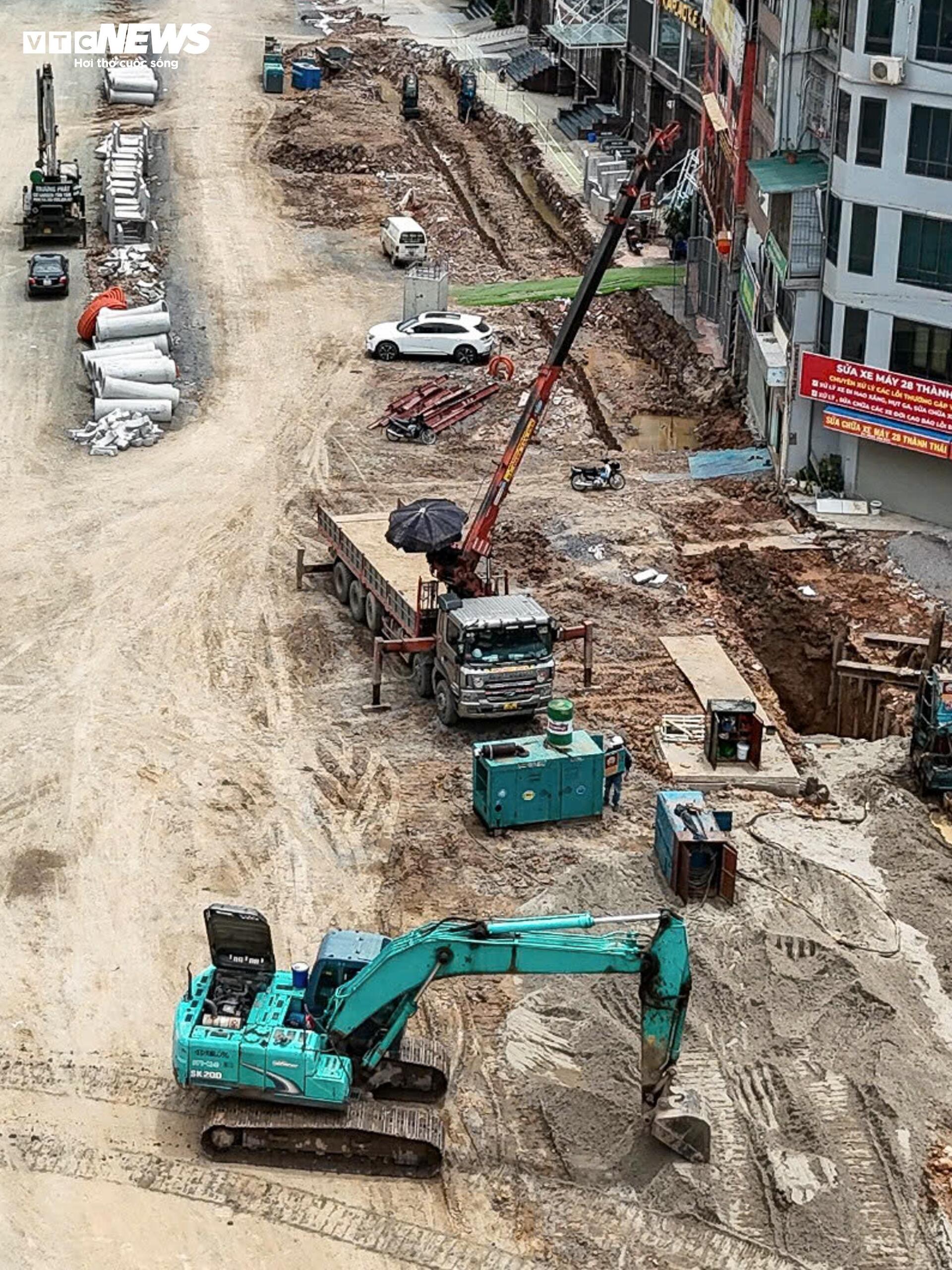 Hình hài tuyến đường Vành đai 2,5 qua Cầu Giấy sau gần 3 tháng thi công - 11