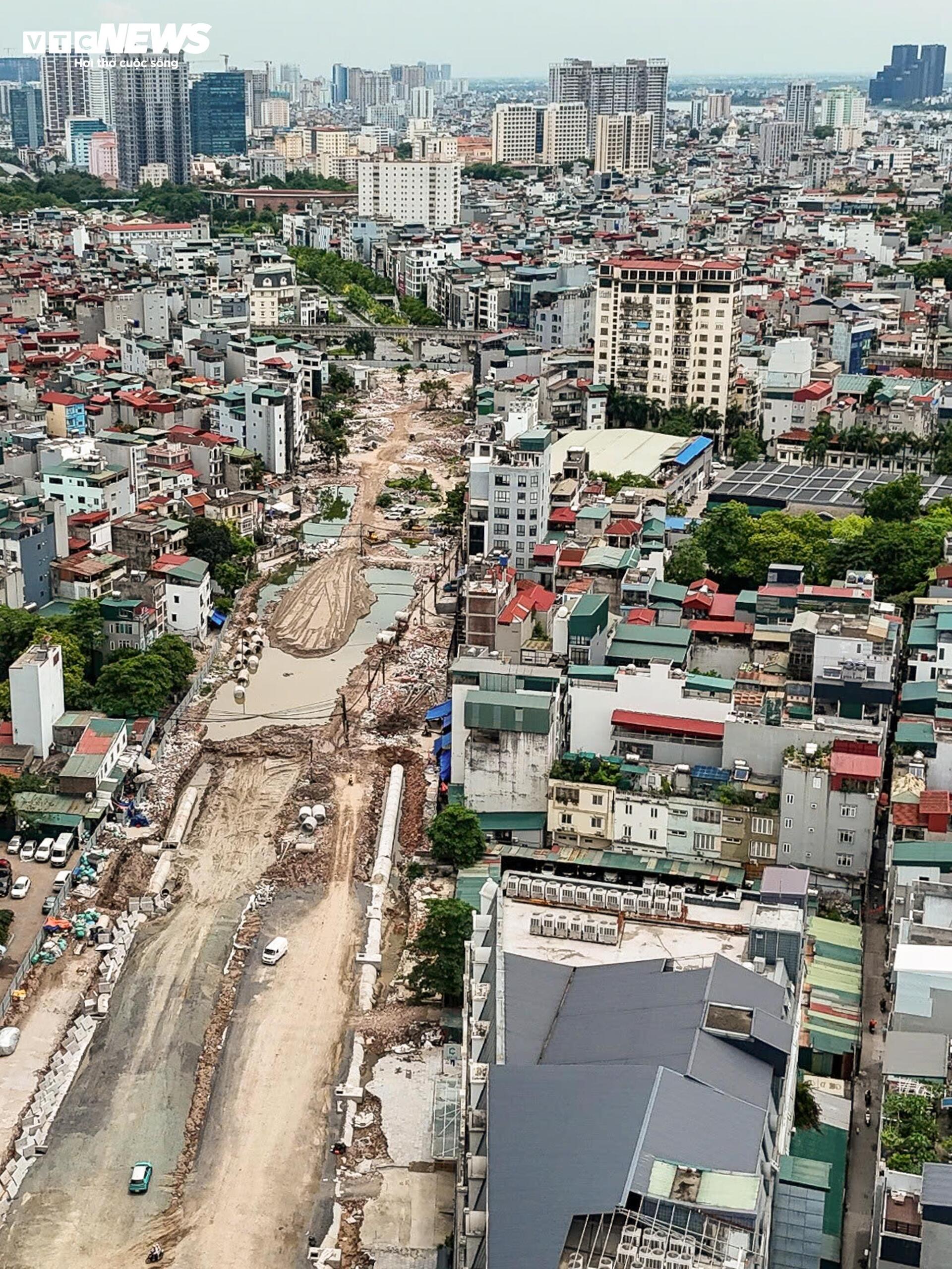 Hình hài tuyến đường Vành đai 2,5 qua Cầu Giấy sau gần 3 tháng thi công - 5
