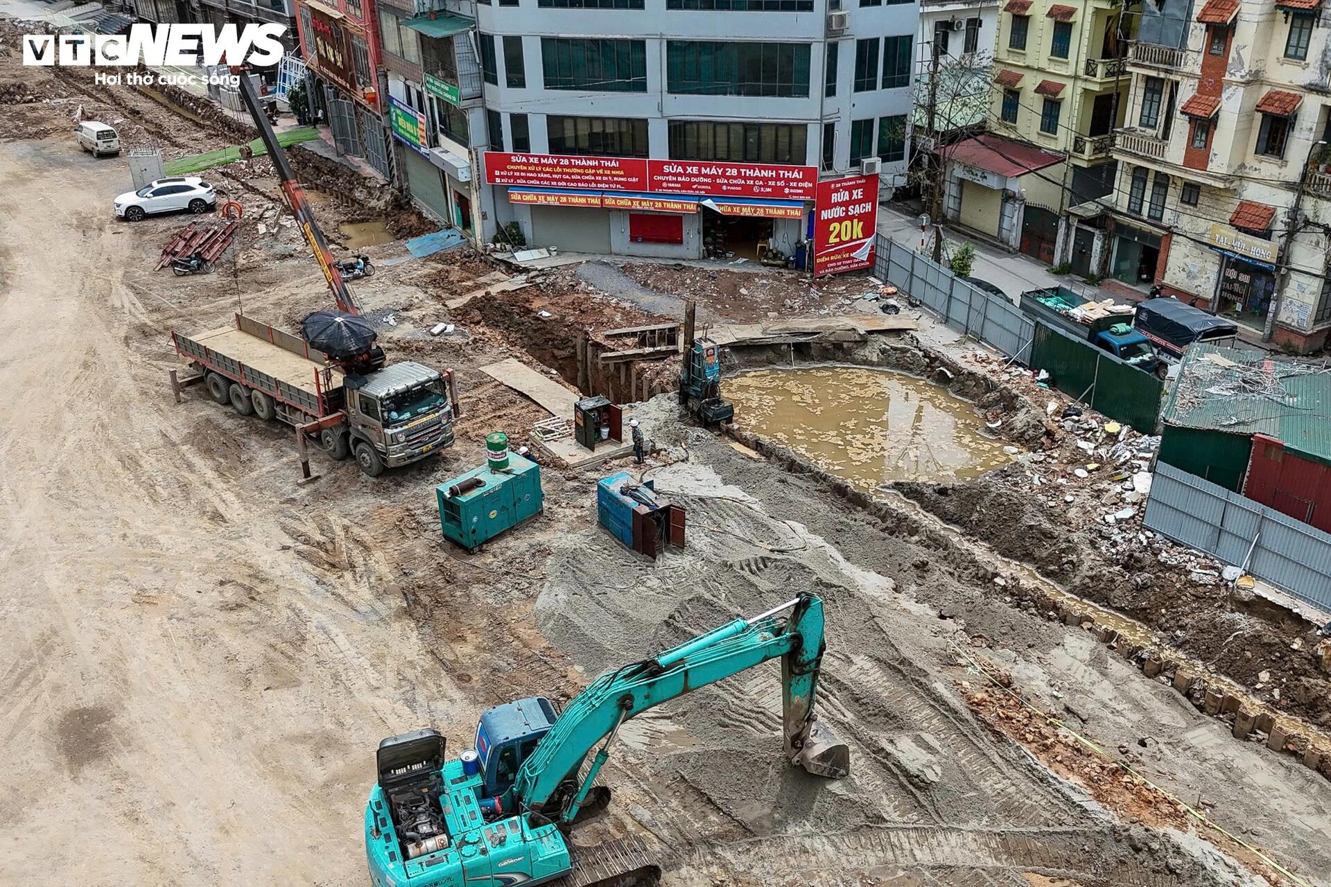 Hình hài tuyến đường Vành đai 2,5 qua Cầu Giấy sau gần 3 tháng thi công - 7