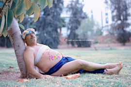 Chùm ảnh siêu vui: Khi đức lang quân mang bầu bụng bia 'cởi đồ' chụp ảnh