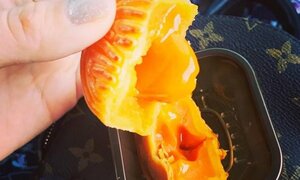 Bên trong bánh trung thu trứng muối nhập ngoại 1 triệu/hộp
