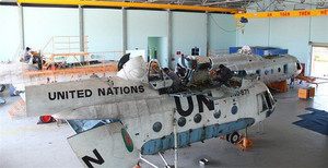 Xin tạm nhập máy bay trực thăng để đại tu rồi tái xuất