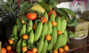 Sau hóa vàng có thể tận dụng mâm ngũ quả chữa bệnh ngày Tết