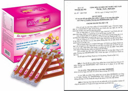 Không đủ tiêu chuẩn, thực phẩm bảo vệ sức khỏe Medikids bị thu hồi
