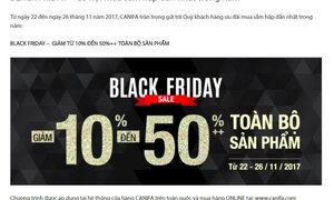 Black Friday 2017: Nhiều thương hiệu thời trang giảm giá sâu