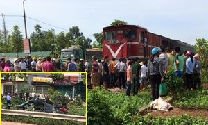 Lái ô tô qua đường ray, Chủ tịch Hội Khuyến học huyện bị tàu hỏa tông chết
