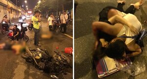 Hai 'ma men' chạy xe tốc độ cao gây tai nạn, 4 người bị thương nặng