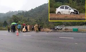 Tông chết 5 công nhân đang thi công trên đường, tài xế ô tô bỏ khỏi hiện trường