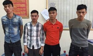 Công an tóm gọn nhóm côn đồ chém người, cướp xe máy