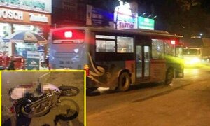 Xe máy tông xe buýt, người đàn ông bị cán chết tại chỗ