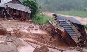 Xót xa những hình ảnh tan hoang sau mưa lũ tại miền Bắc