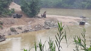 Khai thác cát trái phép, người phụ nữ bị xử phạt 150 triệu đồng