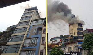 Cháy lớn ngôi nhà 9 tầng ở phố Hào Nam, Hà Nội: Chủ nhà đốt vàng mã rồi bỏ đi