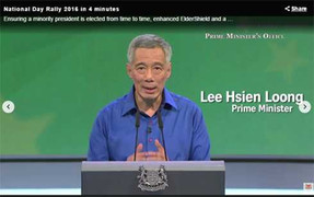 Thủ tướng Singapore nêu lập trường Biển Đông trong Thông điệp Quốc khánh