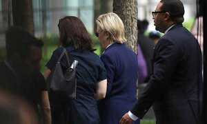 Video: Bà Clinton 'ngã gục' khi tham gia lễ tưởng niệm ngày 11/9