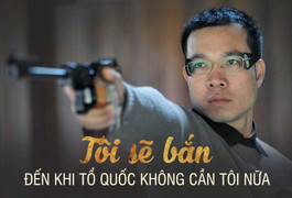 Xạ thủ Hoàng Xuân Vinh được vinh danh tại quê nhà