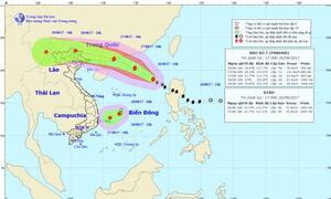 Tin bão số 7 mới nhất: Đường đi thần tốc của bão trên Biển Đông